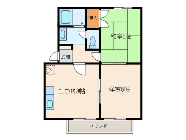 明光ハイムの物件間取画像